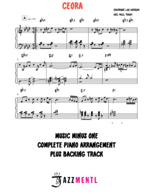 CEORA by Lee Morgan - Music Minus One Piano Sheet Music Plus Backing Track