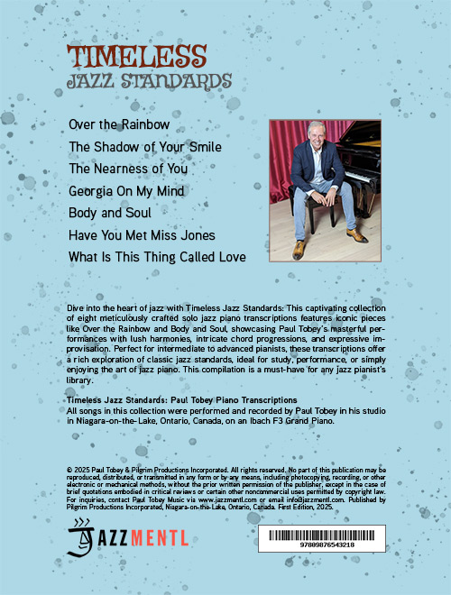 Timeless Jazz Standards (Paul Tobey Transcriptions) Music Book - Image 2